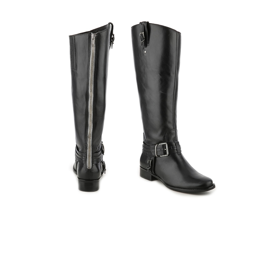 Women's leather riding boots